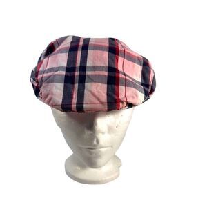 GYMBOREE Hat Pink Plaid Newsboy Paige hat - Size  5-7